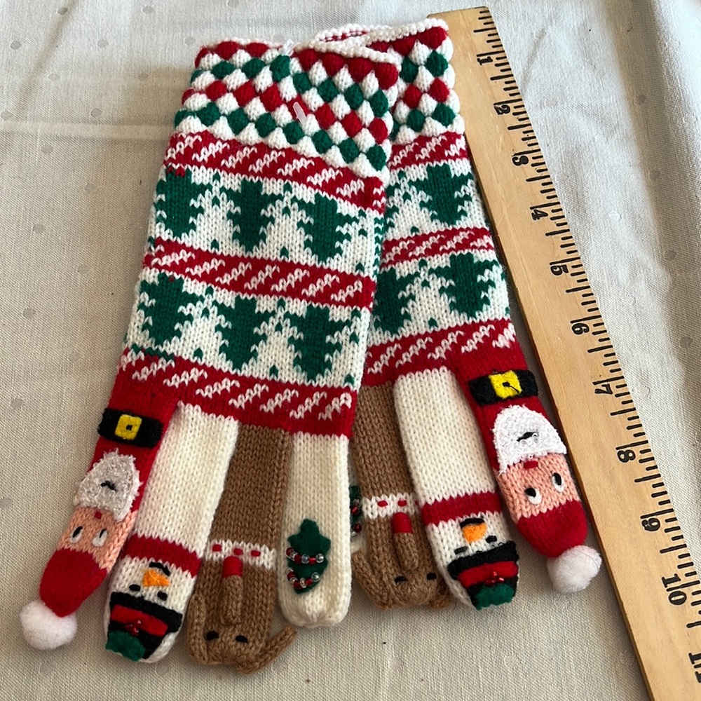 Adult Vintage Harlequin Design gloves by Cynthia McKinney New